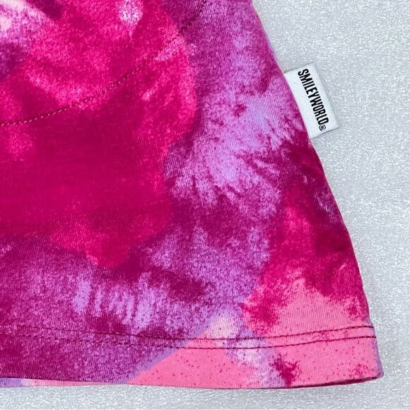 LOGO by Lori Goldstein x Smiley World Pink Combo Shirt Size Medium - Picture 10 of 15